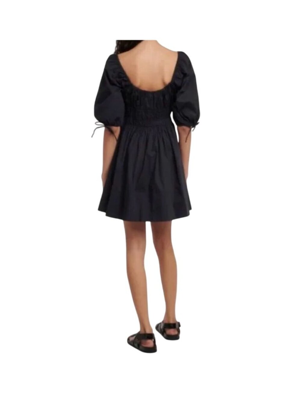 House of Harlow 1960 Black Puff Sleeve Mini Dress Size S - Picture 3 of 8